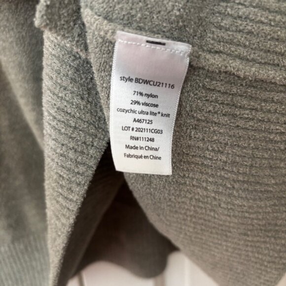 Barefoot Dreams CozyChic Ultra Lite Green Crew‎ Neck Sweater Minimalist Size 3X - Picture 4 of 6